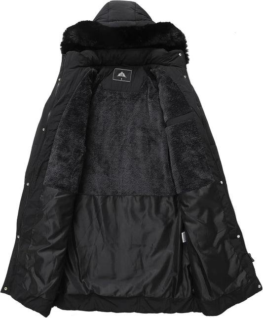 women’s long winter coat for cold weather outdoor wear