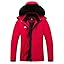 MOERDENG Women's Insulated Snow Ski Jacket Warm Winter Coat Waterproof Snowboarding Jacket Softshell Hiking Winter Jacket
