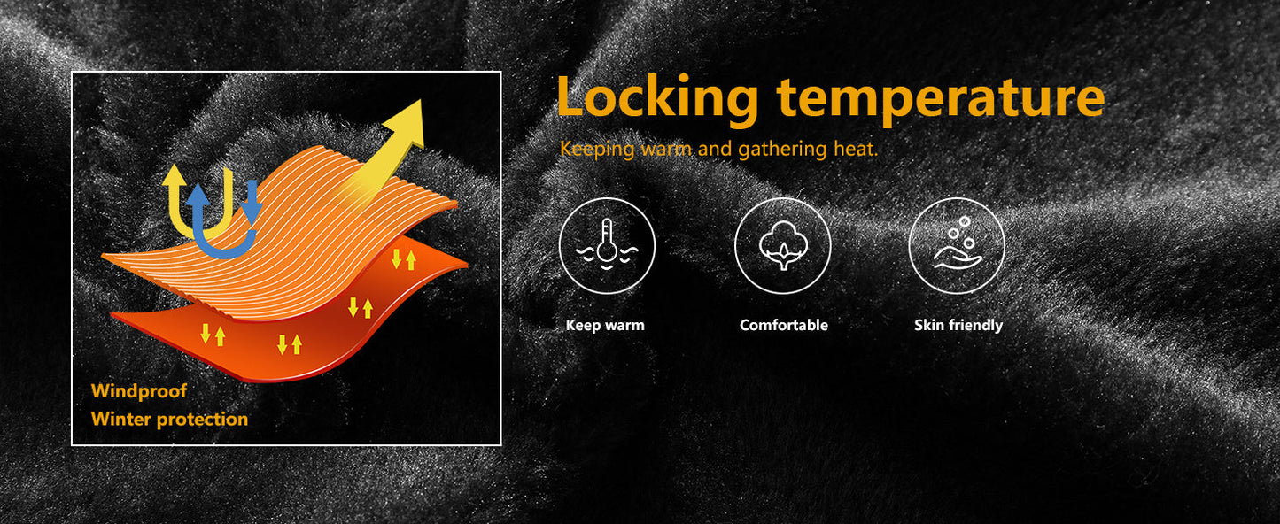 Men's Mountain Winter Coat Warm Fleece Ski Snow Jacket Waterproof Raincoat with Hood