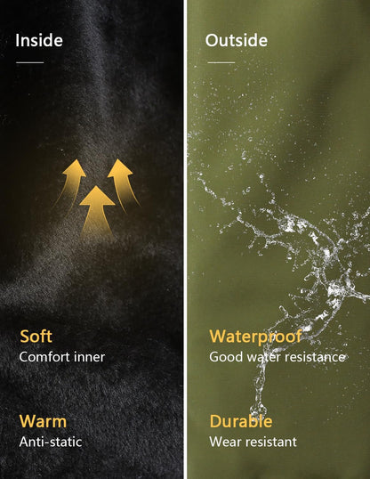 Men's Ski Jacket Warm Winter Snow Coat Waterproof Mountain Windbreaker Snowboarding Jacket Hooded for Hiking Traval