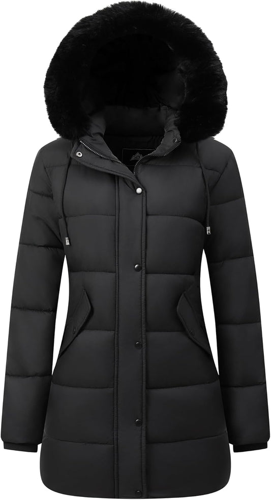 Women's Winter Coat Long Waterproof Parka - Warm Snow Jacket for Women,Windproof Winter Jacket for Cold Weather