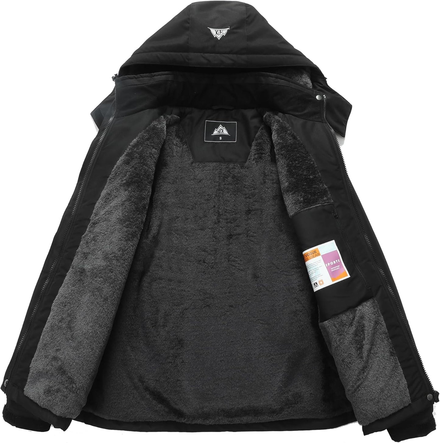 MOERDENG Women’s Waterproof Ski Jacket – Warm Hooded Snow Coat