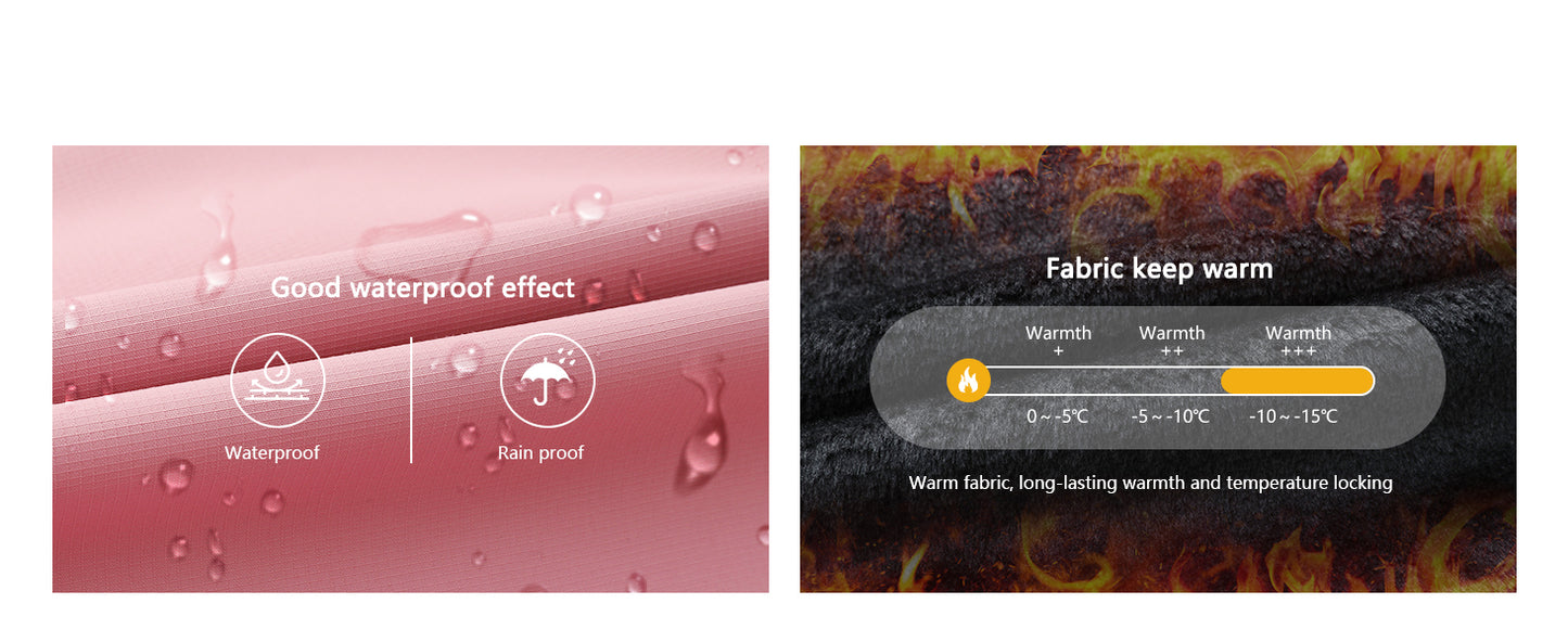 MOERDENG Women's Waterproof Snow Ski Jacket - Warm Winter Coat Insulated for Snowboarding, Softshell for Winter Hiking