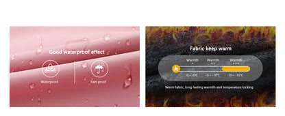 MOERDENG Women's Waterproof Snow Ski Jacket - Warm Winter Coat Insulated for Snowboarding, Softshell for Winter Hiking