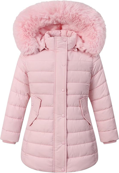 hypoallergenic inner lining of MOERDENG girls long waterproof winter puffer parka for sensitive skin