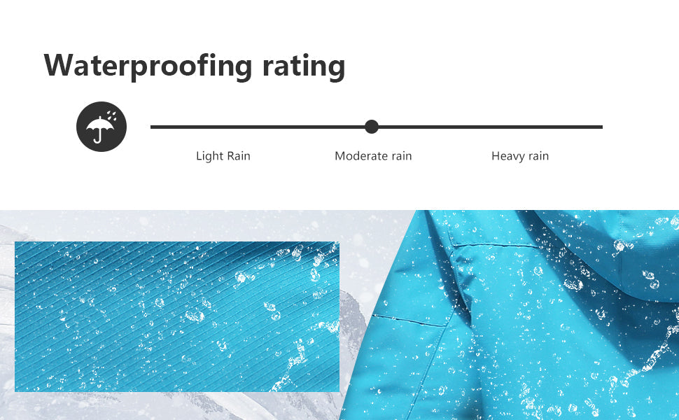 Men's Ski Jacket Winter Warm Snow Coat Waterproof Windbreaker Hooded Work Outerwear Snowboarding Jackets