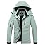 MOERDENG Women's Waterproof Ski Jacket Warm Winter Coat Hooded Snowboarding Jacket Snow Coat
