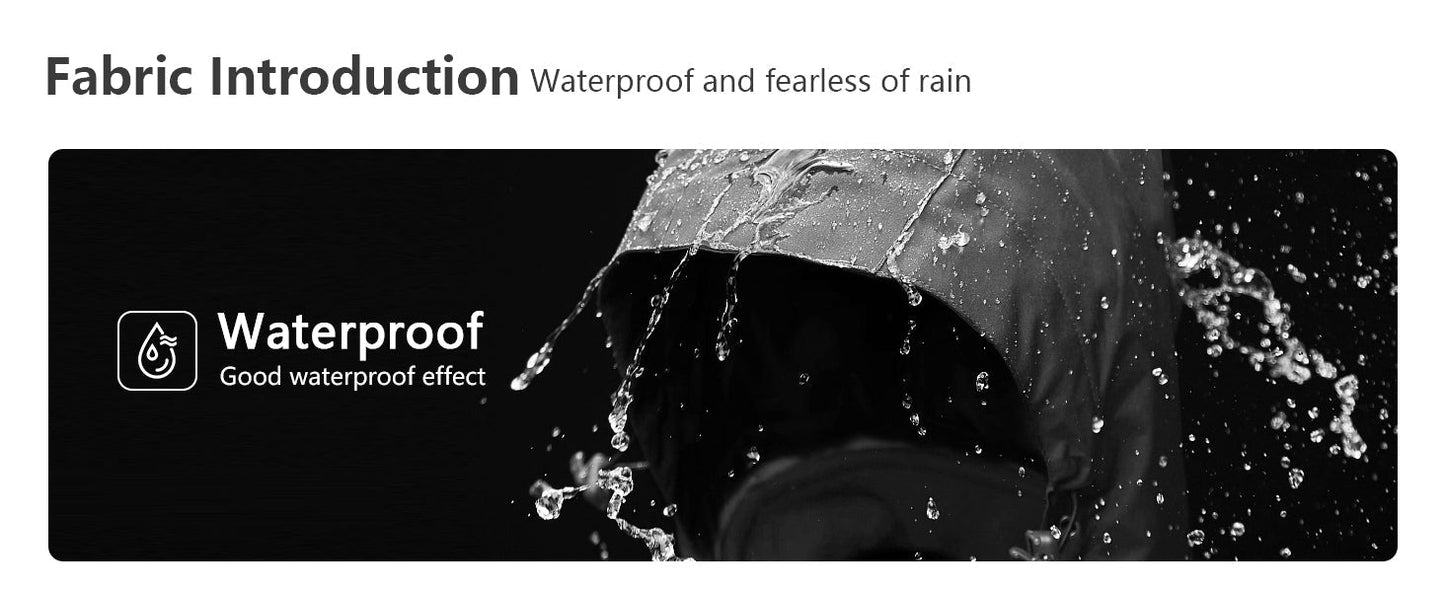 Men's Ski Jacket with Hooded Snowboarding Waterproof Fleece Lining Jacket Winter Coat Multi Pockets