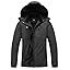 MOERDENG Women's Insulated Snow Ski Jacket Warm Winter Coat Waterproof Snowboarding Jacket Softshell Hiking Winter Jacket