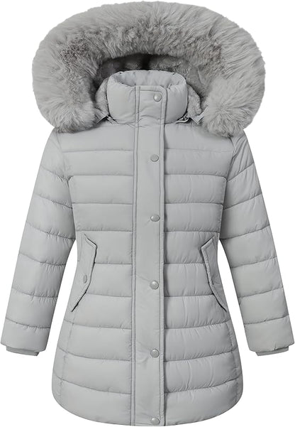 matching winter accessories with MOERDENG kids long waterproof puffer parka for full warmth