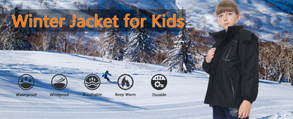 versatile MOERDENG kids winter ski coat for ice fishing and cold-weather outdoor exploration
