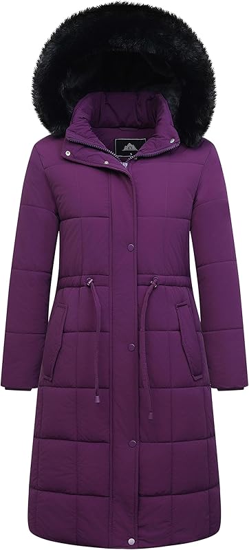 women’s long winter coat warm parka for winter commuting
