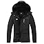 MOERDENG Women's Ski Jacket Waterproof Warm Winter Coat Hooded Snowboarding Jacket Versatile for Hiking & Winter Activities