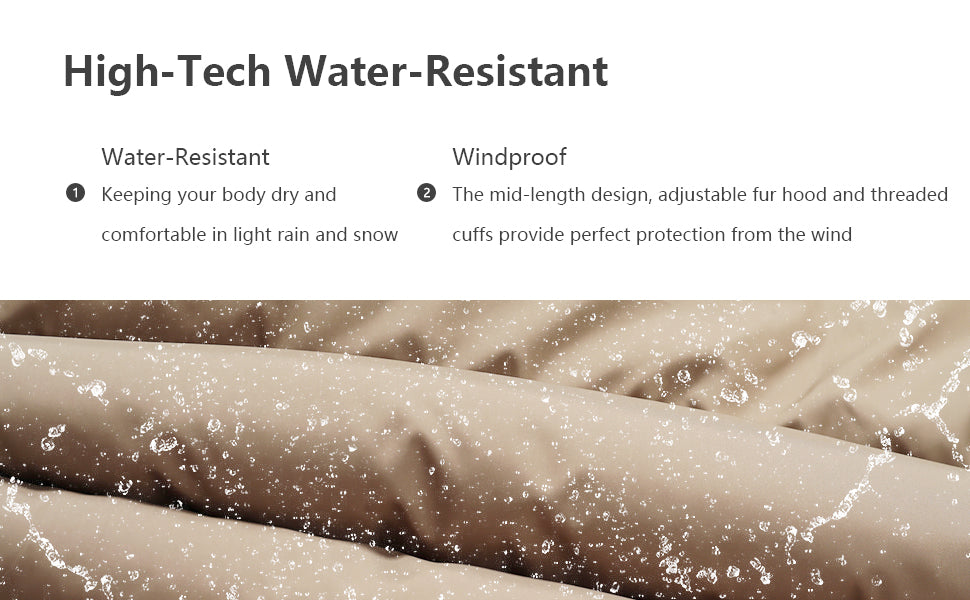 Women's Winter Coat Long Waterproof Parka - Warm Snow Jacket for Women,Windproof Winter Jacket for Cold Weather