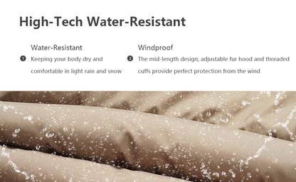 Women's Winter Coat Long Waterproof Parka - Warm Snow Jacket for Women,Windproof Winter Jacket for Cold Weather