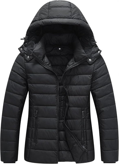 Women's Winter Coat Lightweight Waterproof Puffer Jacket - Quilted Short Down Coat for Women, Warm Winter Jacket