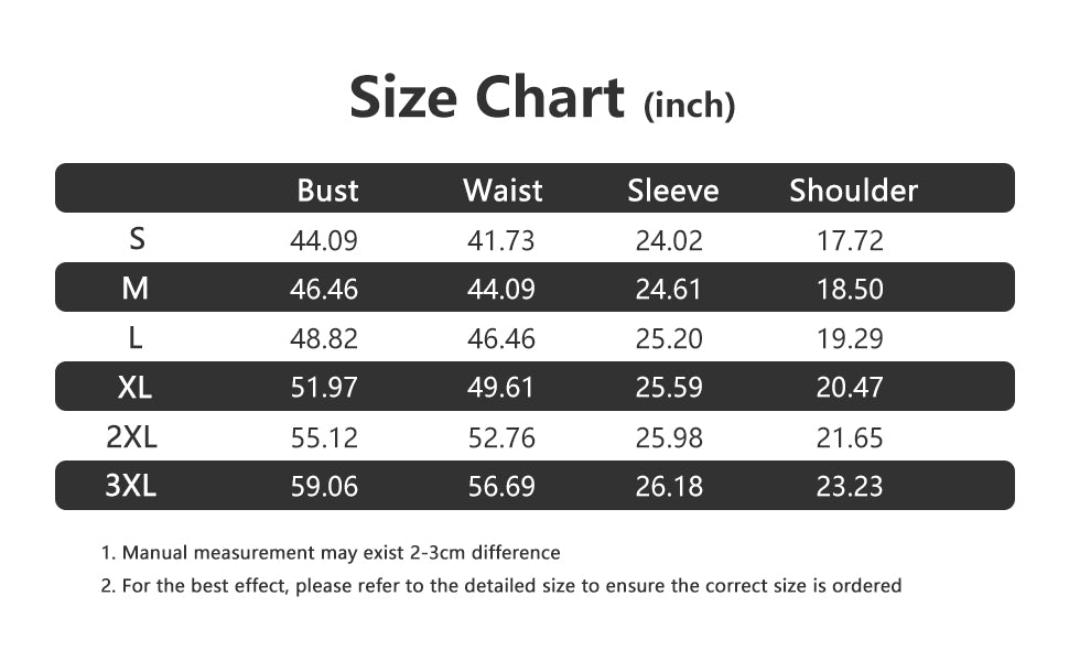 size chart (cm/inches) for MOERDENG womens winter thickened long waterproof down parka with removable hood
