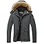 MOERDENG Women's Waterproof Ski Snow Jacket Winter Warm Hooded Snow Coat Mountain Windproof Ski Jacket For Women