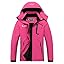 MOERDENG Women's Waterproof Ski Jacket Warm Winter Snow Coat Mountain Windbreaker Hooded Raincoat Jacket