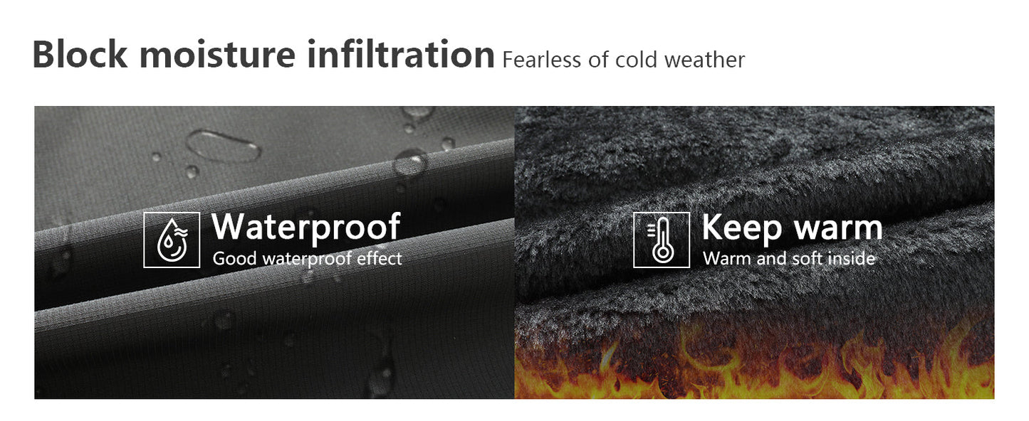 Men's Mountain Ski Jacket Waterproof Winter Coat Warm Snowboarding Jacket Snow Windbreaker Hooded for Hiking