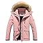 MOERDENG Women's Waterproof Ski Snow Jacket Winter Warm Hooded Snow Coat Mountain Windproof Ski Jacket For Women
