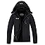 MOERDENG Women's Waterproof Ski Jacket Warm Winter Snow Coat Mountain Windbreaker Hooded Raincoat Jacket