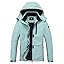 MOERDENG Women's Snow Ski Jacket Warm Winter Coat Waterproof Snowboarding Jacket with Zippered Pockets