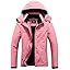 MOERDENG Women's Ski Jacket Warm Winter Coat Hooded Snowboarding Jackets Waterproof Mountain Windbreaker for Hiking Traval