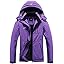 MOERDENG Women's Waterproof Ski Jacket Warm Winter Coat Outdoor Windbreaker Hiking Snowboarding Jacket