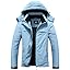 MOERDENG Women's Ski Jacket Warm Winter Coat Hooded Snowboarding Jackets Waterproof Mountain Windbreaker for Hiking Traval