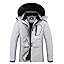 MOERDENG Women's Ski Jacket Waterproof Warm Winter Coat Hooded Snowboarding Jacket Versatile for Hiking & Winter Activities