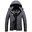 MOERDENG Women's Waterproof Ski Jacket Warm Winter Coat Outdoor Windbreaker Hiking Snowboarding Jacket