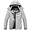 MOERDENG Women's Ski Jacket Warm Winter Coat Hooded Snowboarding Jackets Waterproof Mountain Windbreaker for Hiking Traval