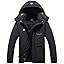MOERDENG Women's Waterproof Ski Jacket Warm Winter Coat Outdoor Windbreaker Hiking Snowboarding Jacket