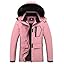 MOERDENG Women's Ski Jacket Waterproof Warm Winter Coat Hooded Snowboarding Jacket Versatile for Hiking & Winter Activities