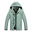 MOERDENG Women's Waterproof Rain Jacket Lightweight Raincoat Hooded Hiking Jacket Softshell Windbreaker
