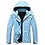 MOERDENG Women's Waterproof Rain Jacket Lightweight Raincoat Hooded Hiking Jacket Softshell Windbreaker