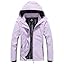 MOERDENG Women's Waterproof Rain Jacket Lightweight Raincoat Hooded Hiking Jacket Softshell Windbreaker