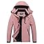 MOERDENG Women's Waterproof Ski Jacket Warm Winter Snow Coat Mountain Windbreaker Hooded Raincoat Jacket
