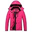MOERDENG Women's Snow Ski Jacket Warm Winter Coat Waterproof Snowboarding Jacket with Zippered Pockets