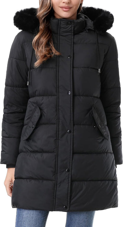 Women's Winter Coat Long Waterproof Parka - Warm Snow Jacket for Women,Windproof Winter Jacket for Cold Weather