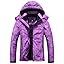 MOERDENG Women's Ski Jacket Warm Winter Coat Hooded Snowboarding Jackets Waterproof Mountain Windbreaker for Hiking Traval
