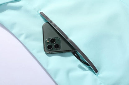 MOERDENG Women's Waterproof Rain Jacket Lightweight Raincoat Hooded Hiking Jacket Softshell Windbreaker