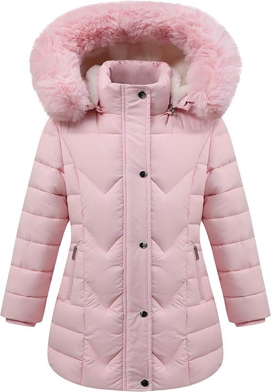 adjustable hem drawstring of MOERDENG kids insulated long coat for customized fit
