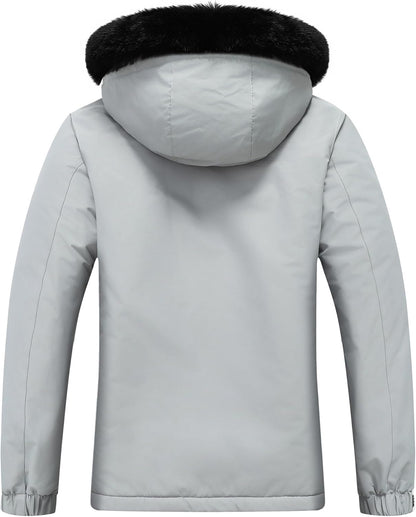 MOERDENG Women's Waterproof Snow Ski Jacket Warm Winter Coat Insulated Snowboarding Jacket Softshell Hiking Jacket