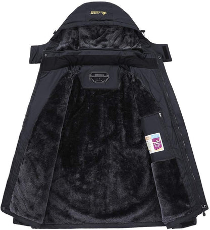 MOERDENG Women's Waterproof Ski Jacket Warm Winter Snow Coat Mountain Windbreaker Hooded Raincoat Jacket