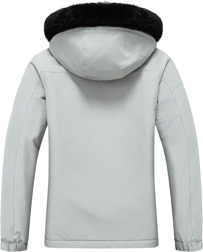 MOERDENG Women's Waterproof Snow Ski Jacket - Warm Winter Coat Insulated for Snowboarding, Mountain Hiking