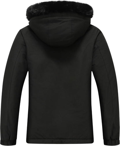 MOERDENG Women's Waterproof Snow Ski Jacket Warm Winter Coat Insulated Snowboarding Jacket Softshell Hiking Jacket