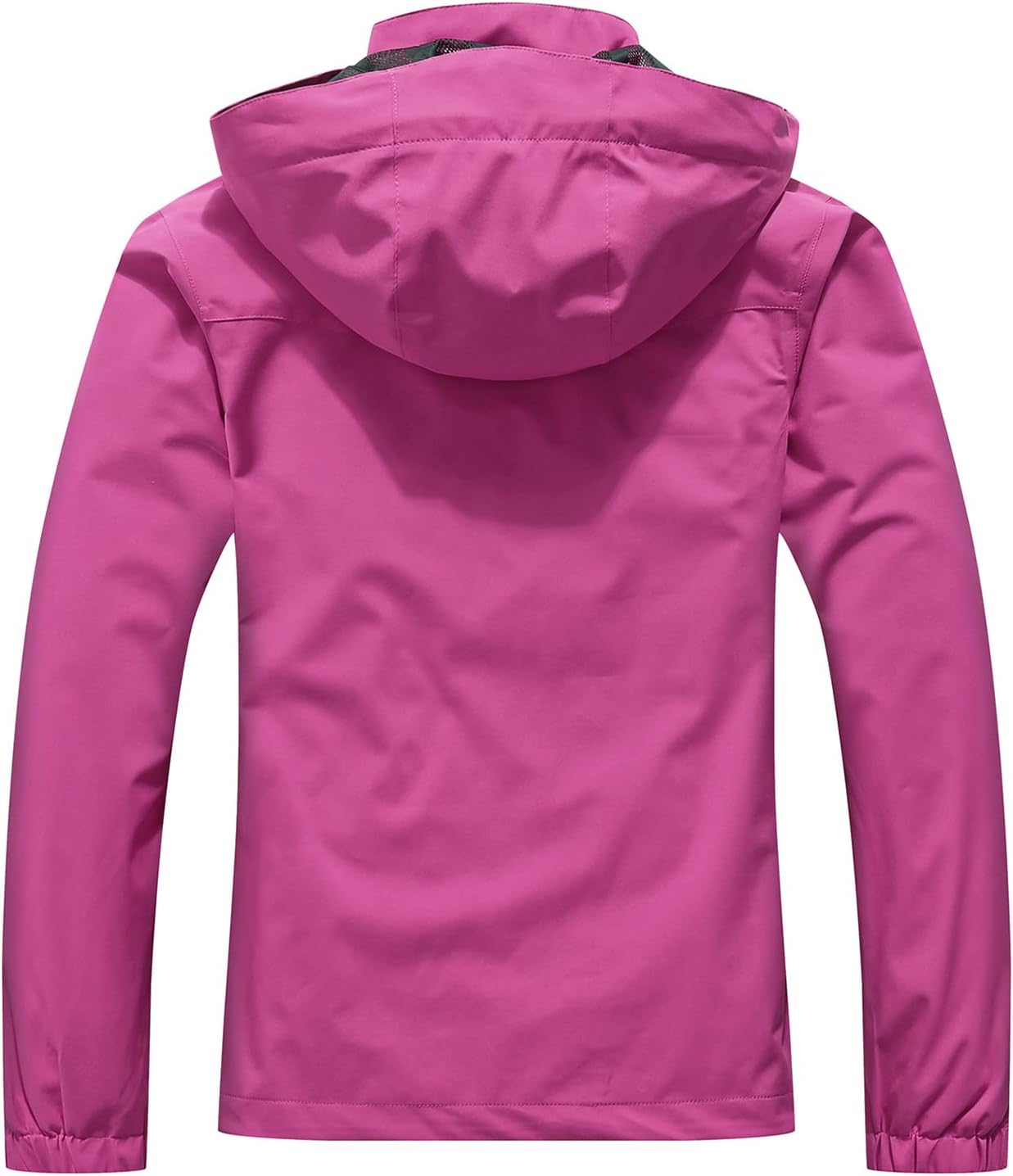 MOERDENG Women's Waterproof Rain Jacket Lightweight Raincoat Hooded Hiking Jacket Softshell Windbreaker
