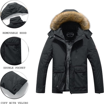 MOERDENG Women's Waterproof Ski Snow Jacket Winter Warm Hooded Snow Coat Mountain Windproof Ski Jacket For Women